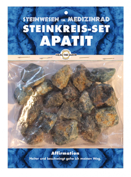 Apatit Rohstein Steinwesen im Medizinrad Steinkreisset