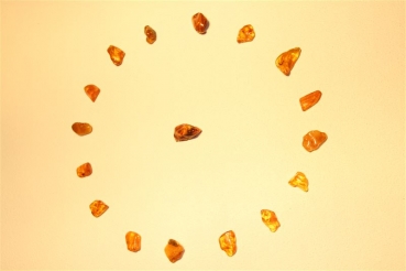 Preview: Bernstein Trommelstein Steinwesen im Medizinrad Steinkreisset