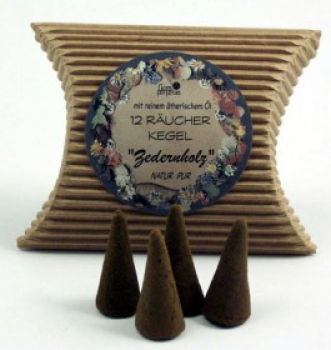 Zedernholz Räucherkegel