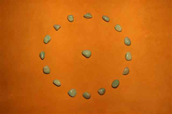 Amazonit Steinkreis Set Trommelsteine