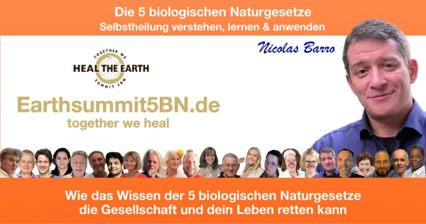 Online-Teilnahme Tagesworkshop mit Nicolas Barro  "Wie das Wissen der 5 biologischen Naturgesetze die Gesellschaft & dein Leben retten kann"