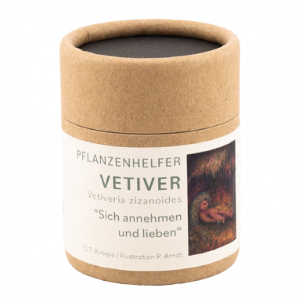 Vetiver Pflanzenhelfer in 50ml Pappdose