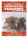 Vanadinit auf Baryt Kristalle Steinwesen im Medizinrad Steinkreis Set