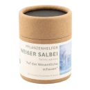 Weißer Salbei Pflanzenhelfer in 50ml Pappdose
